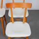 Suite de 3 chaises vintage éditée par Ton, 1960