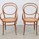 Chaises en osier en bois cintré par Jacob & Josef Kohn pour Wiener Werkstätte, Autriche, années 1890, ensemble de 2