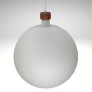 Cascade glass and teak lamp by Uno & Östen Kristiansson for Luxus, Sweden 1960s