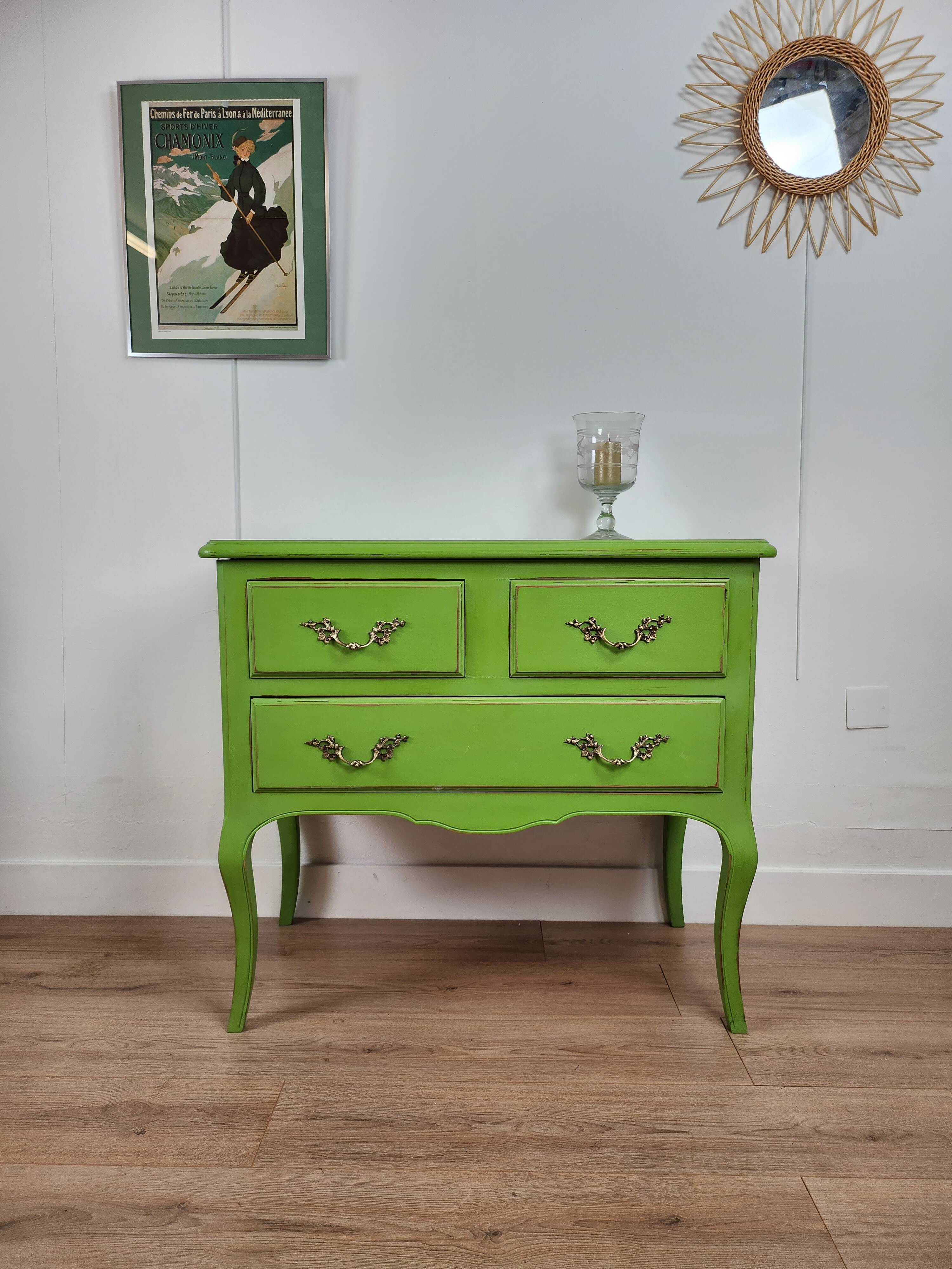 Anise green chest of drawers