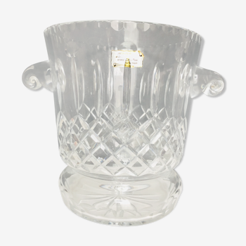 Carved crystal champagne bucket