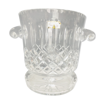 Carved crystal champagne bucket