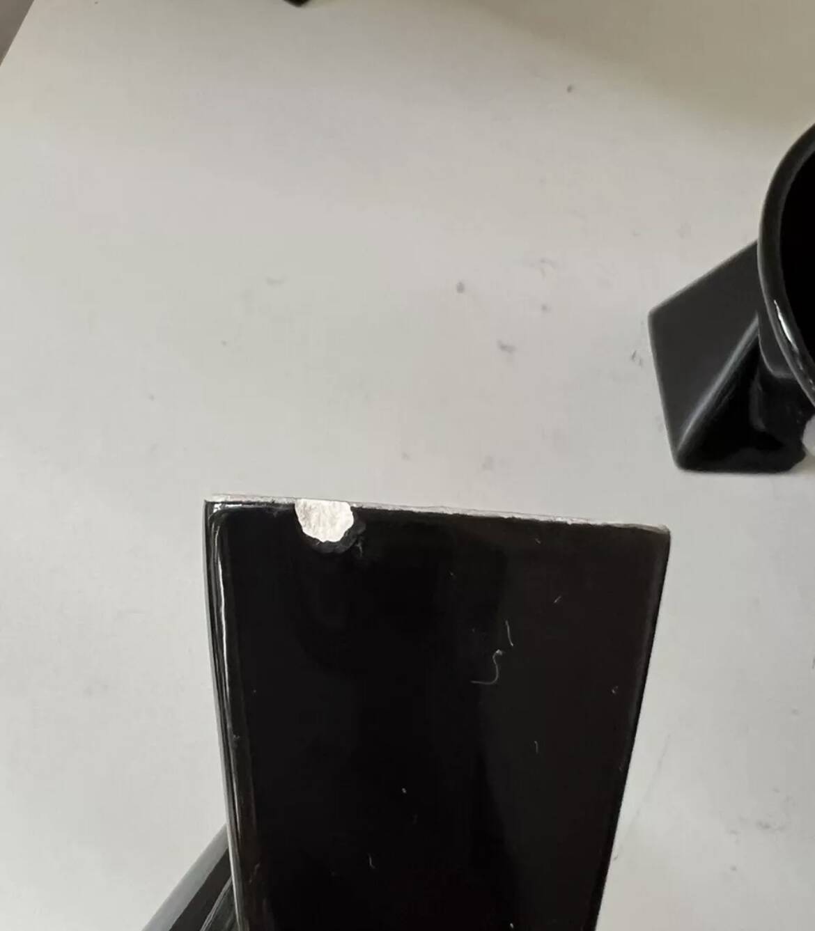 Black coffee cups designed by Pierre Casenove Studio Salins, Memphis style