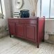 Red lacquered enfilade 1970 160cm