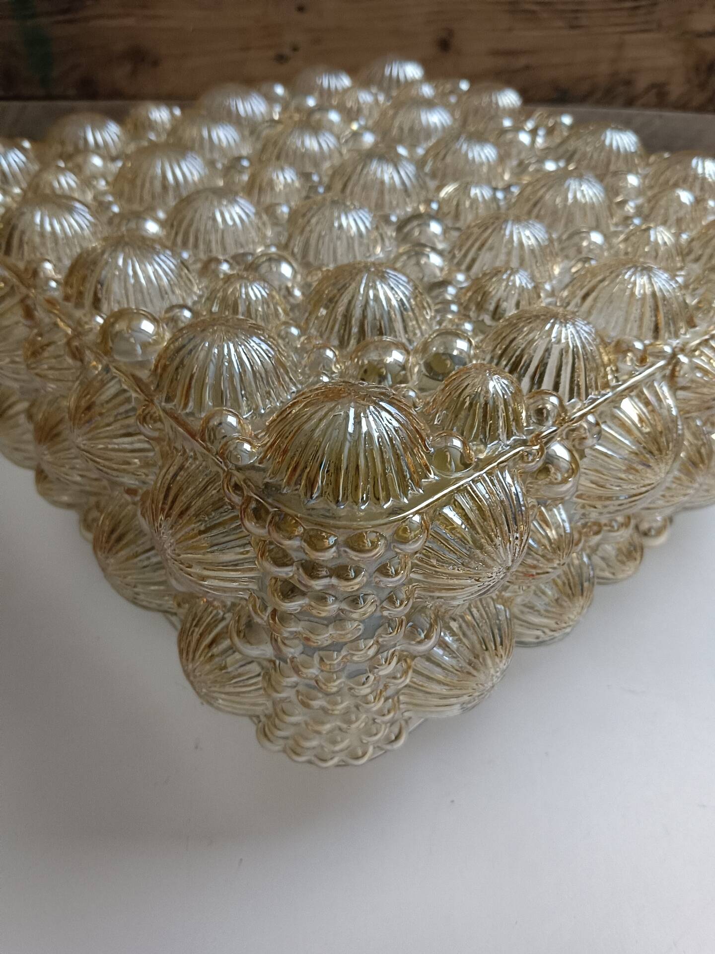 Luminaire verre et support à électrifier