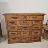 14-drawer wooden chest of drawers