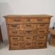 14-drawer wooden chest of drawers
