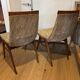 (Lot) 2 teak designer chairs (1950s)