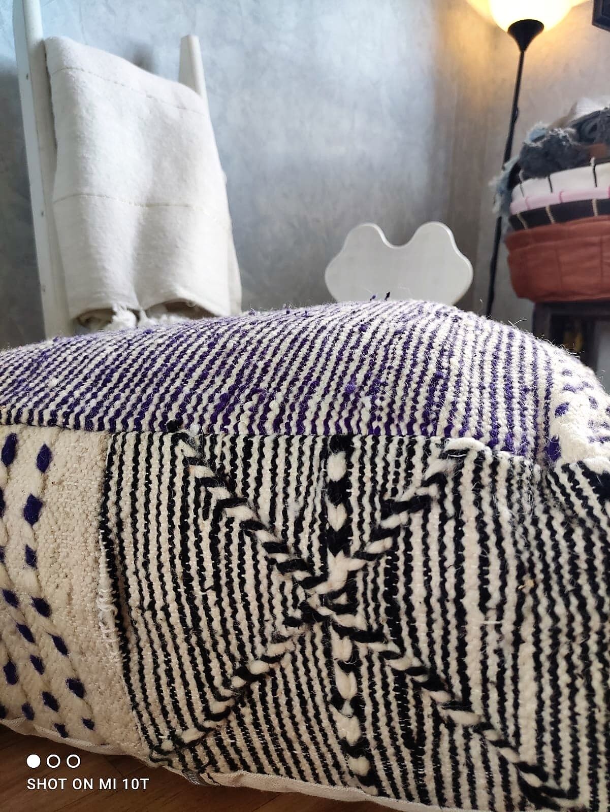 Berber pouf boujad oldschool 60cm by 60cm by 25cm