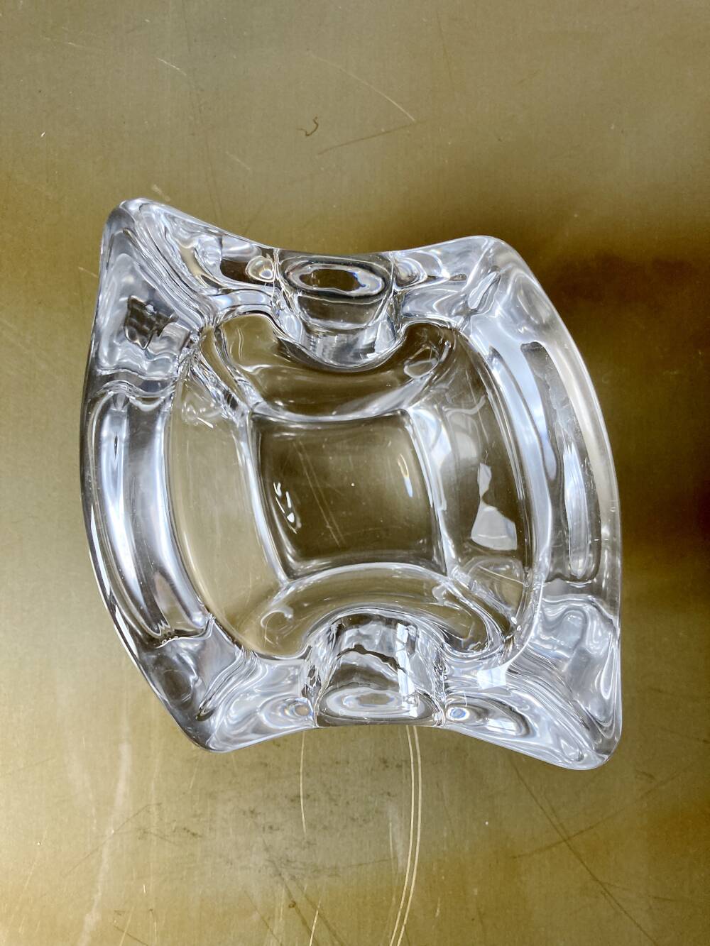 Crystal ashtray from Bayel, 1970s