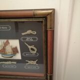 Frame marine knots in wood and brass