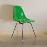 Lot de 6 chaises DSW/DSX Kelly/Caldmium Green de Charles et Ray Eames