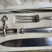 Service à découper Argent Minerve style Louis XV