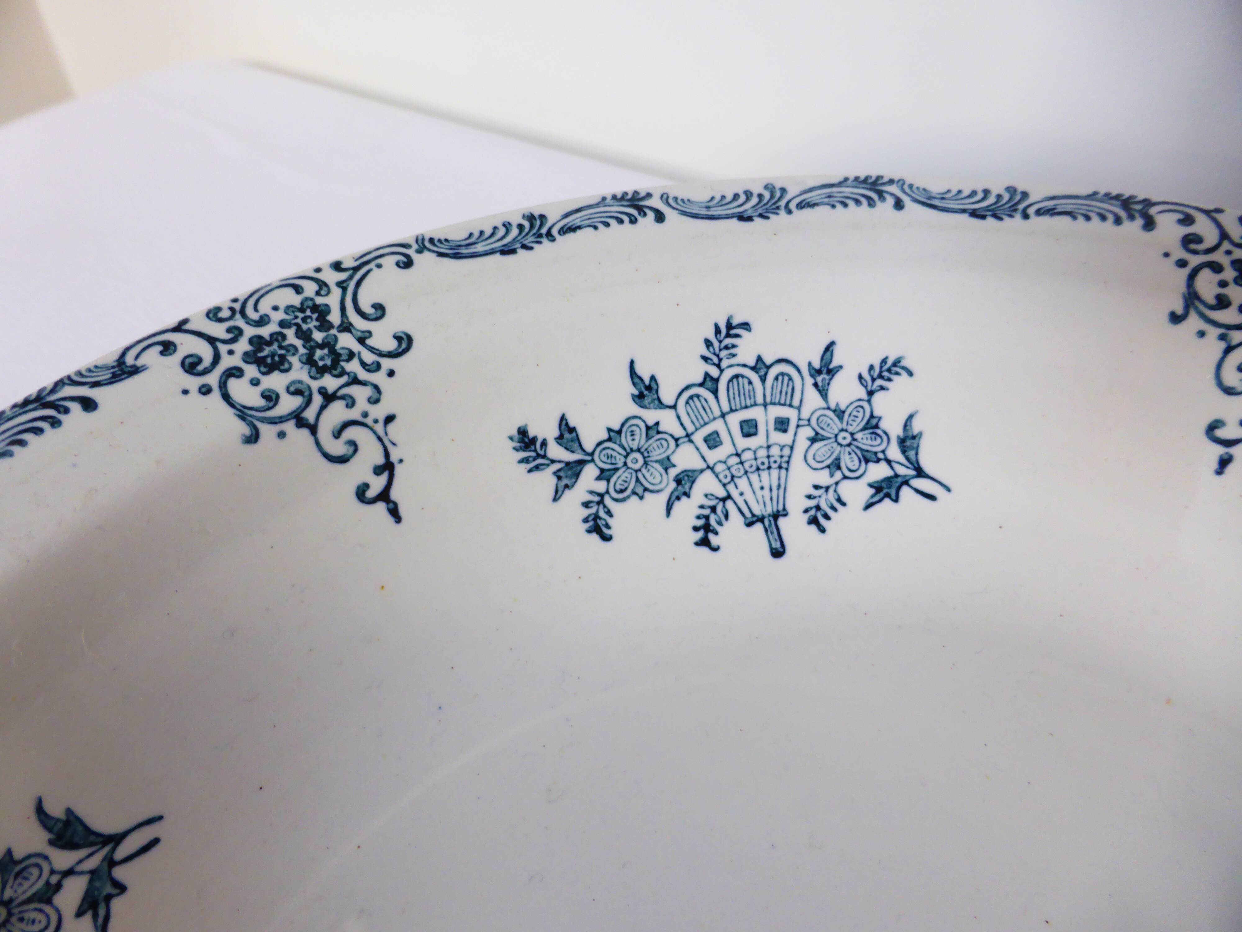 Round, hollow, ironstone dish from St Amand 220570