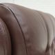 1970s, Danish armchair, original brown furniture leather.