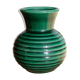 Ancient vase in green ceramic Poet Laval