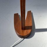 Vintage teak Dornstab floor lamp by J.T. Kalmar & A. Pöll, Austria, 1947