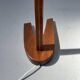 Vintage teak Dornstab floor lamp by J.T. Kalmar & A. Pöll, Austria, 1947