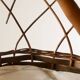 Woven wicker bassinet