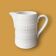 Vintage white ceramic jug with glaze – 2 L - BOCH La Louvière