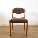 Set of 4 fabric chairs 60s