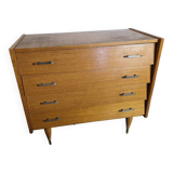 Vintage oak chest of drawers from the 60s