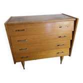 Vintage oak chest of drawers from the 60s