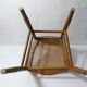 vintage wooden bistro chair with caning