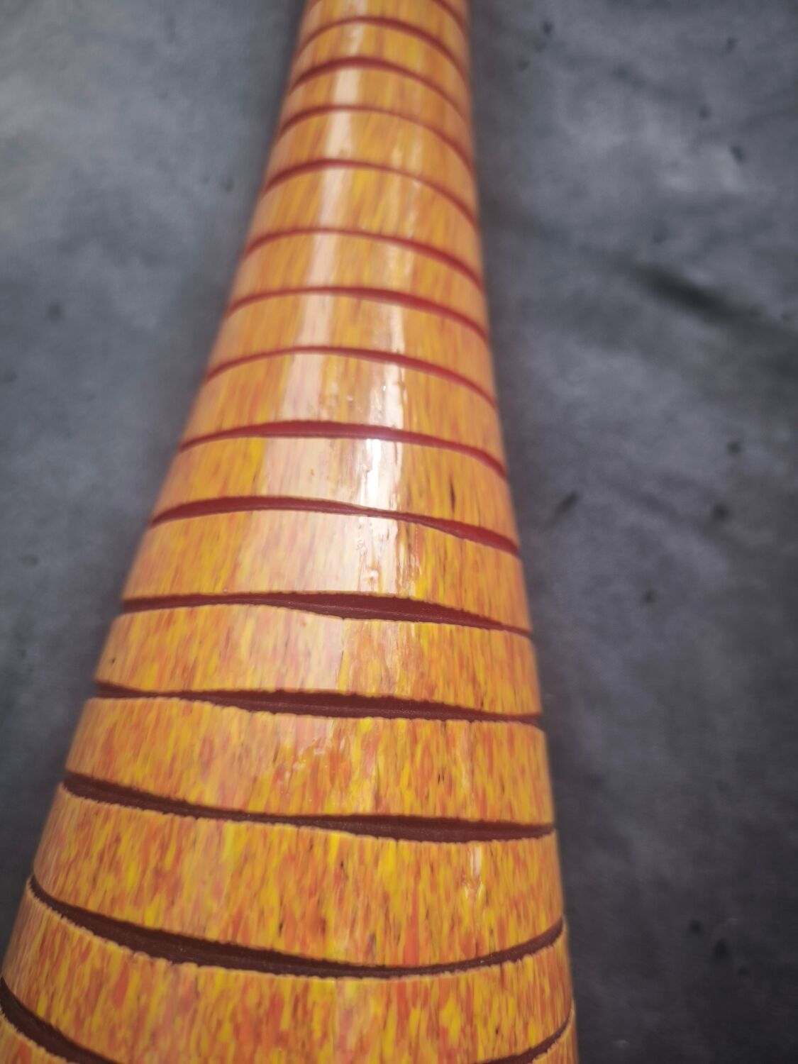Vase bouteille tigrati de Salviati murano