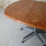 Dining table by Giancarlo Piretti for Castelli in terracotta travertine