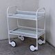 Vintage metal dessert trolley, openwork, 1950s.