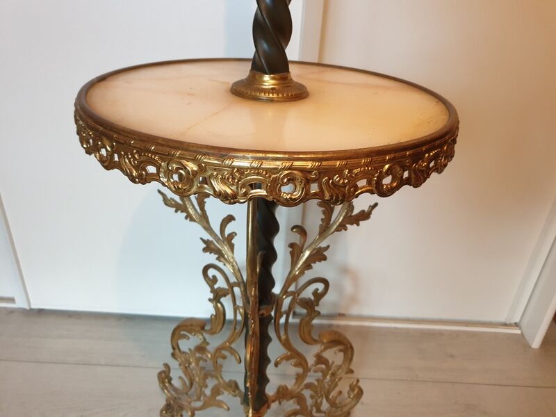 Bronze and onyx lamppost Napoleon III
