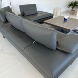 Leather sofa Scenario Roche Bobois