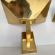 Pair of solid brass vintage wall lamp, Germany 1980