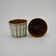 Pair of earthenware pot covers from Ellen Malmer's Baca series for Royal Copenhagen