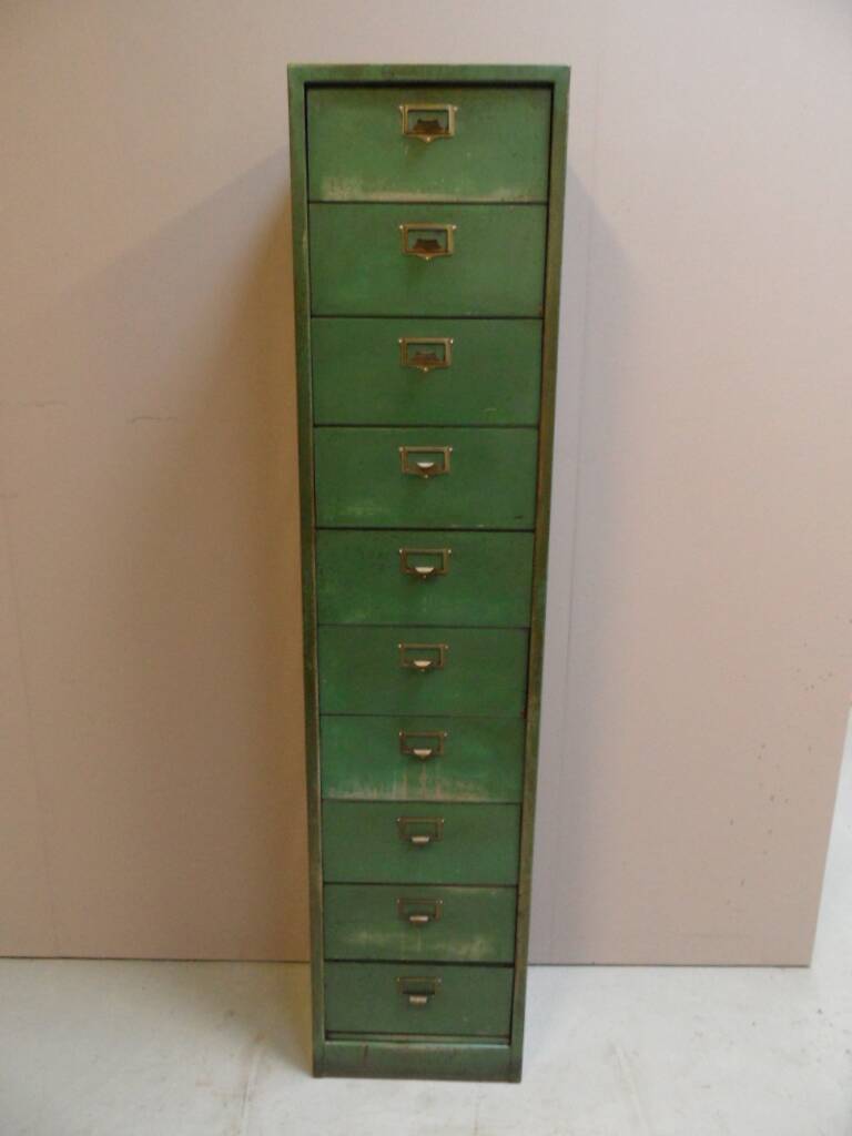 Vintage metal filing cabinet 1950's