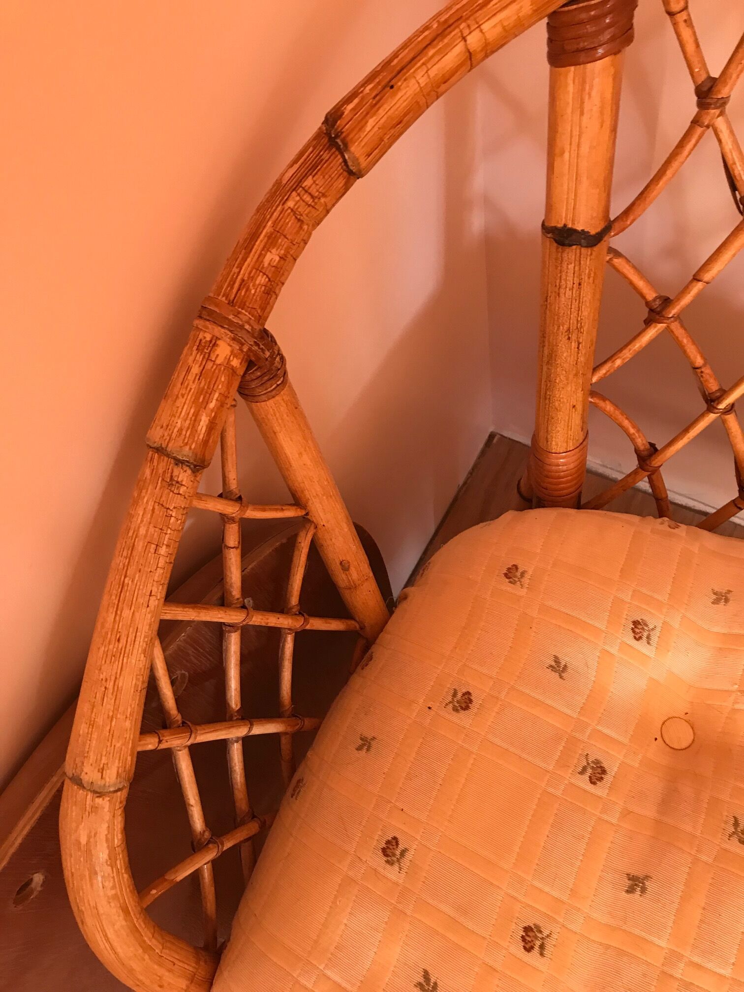 Rattan bench