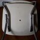 3 white skai chairs, 70's