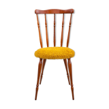 Wooden chair seat mustard mustard, western chair, saloon chair, living room, bedroom