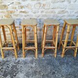 Rattan bar stools