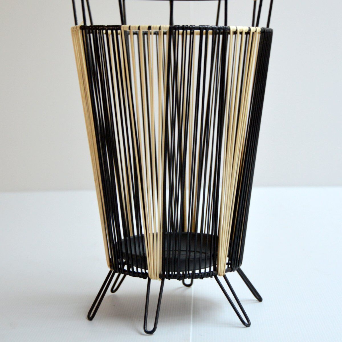 Vintage scoubidou umbrella holder 1950s