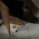Warm Brown Solid Wood Vintage Modern Writing Desk with Hidden Storage, 140×50×68 cm