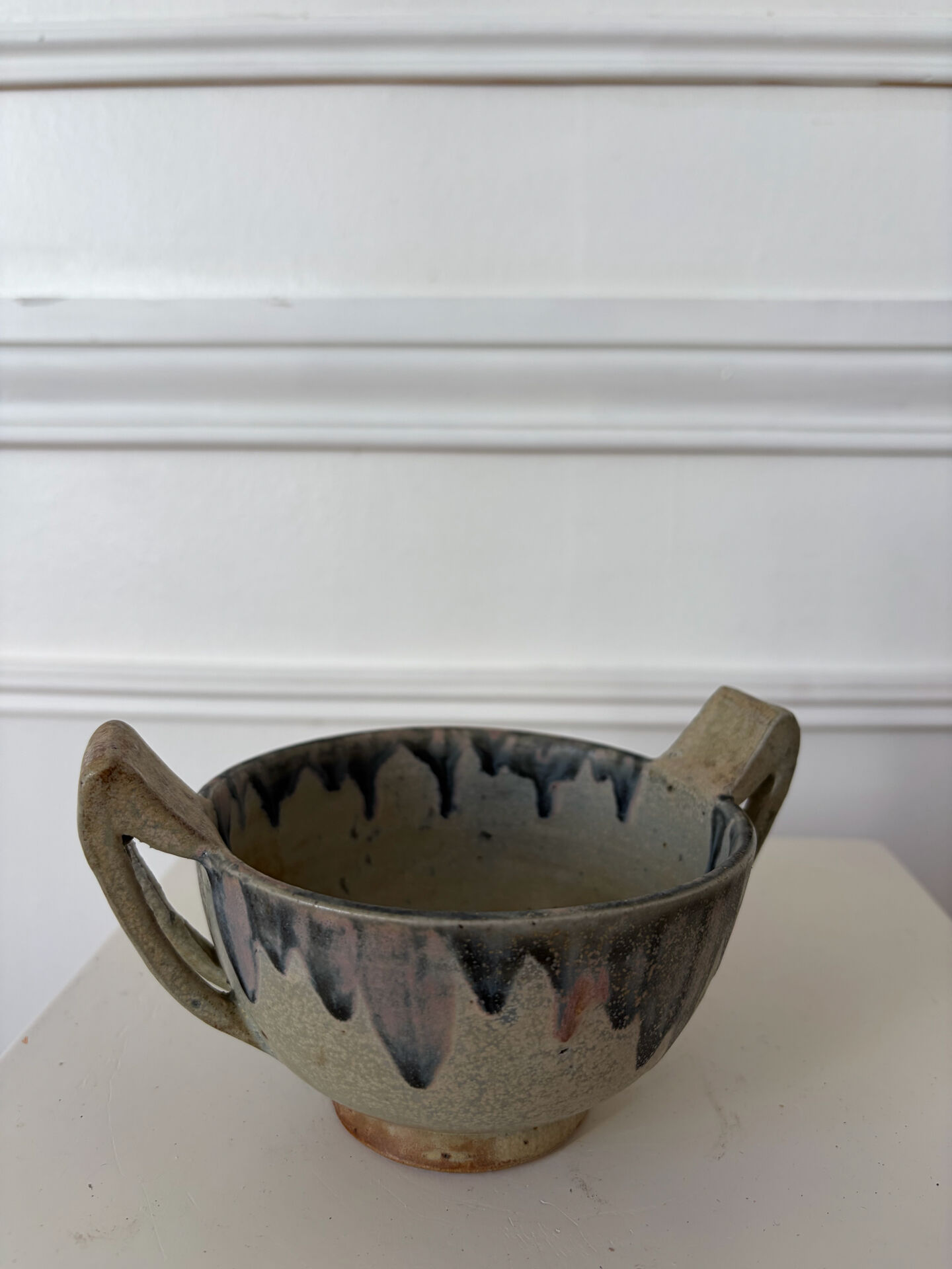 Stoneware bowl signed Gréber