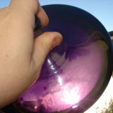 Covered cubist glass pot La Coupole Brasserie Paris 1930 signed Riecke