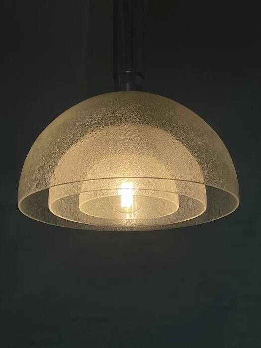 Glass pendant lamp by Carlo Nason for Mazzega, Italy 1970s