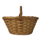Vintage rattan mushroom basket