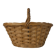 Vintage rattan mushroom basket