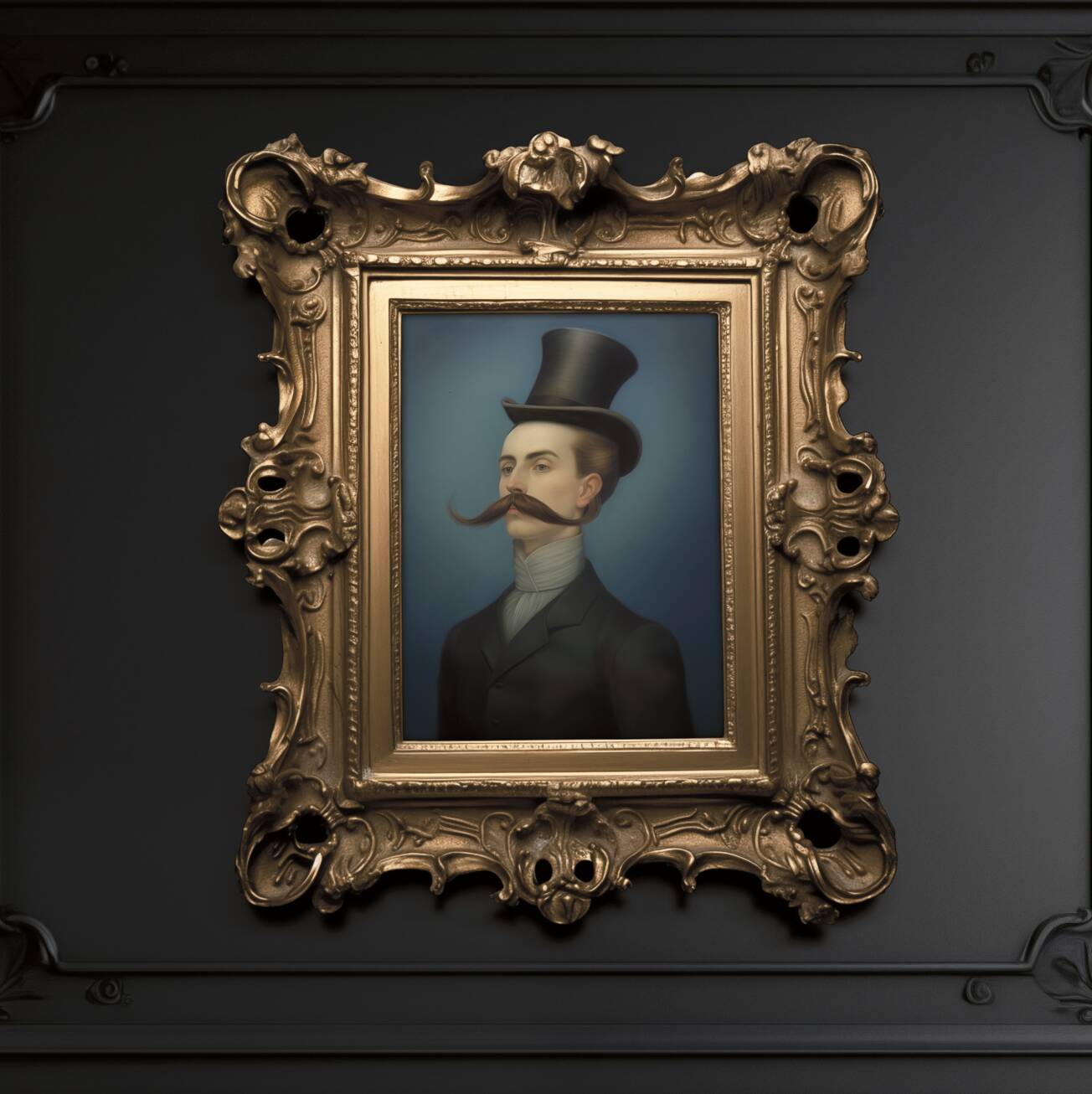 Portrait ancien - série “Les moustachu-e-s”