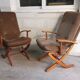 Paire de Fauteuils relax vintage de style scandinave , inclinaison réglable