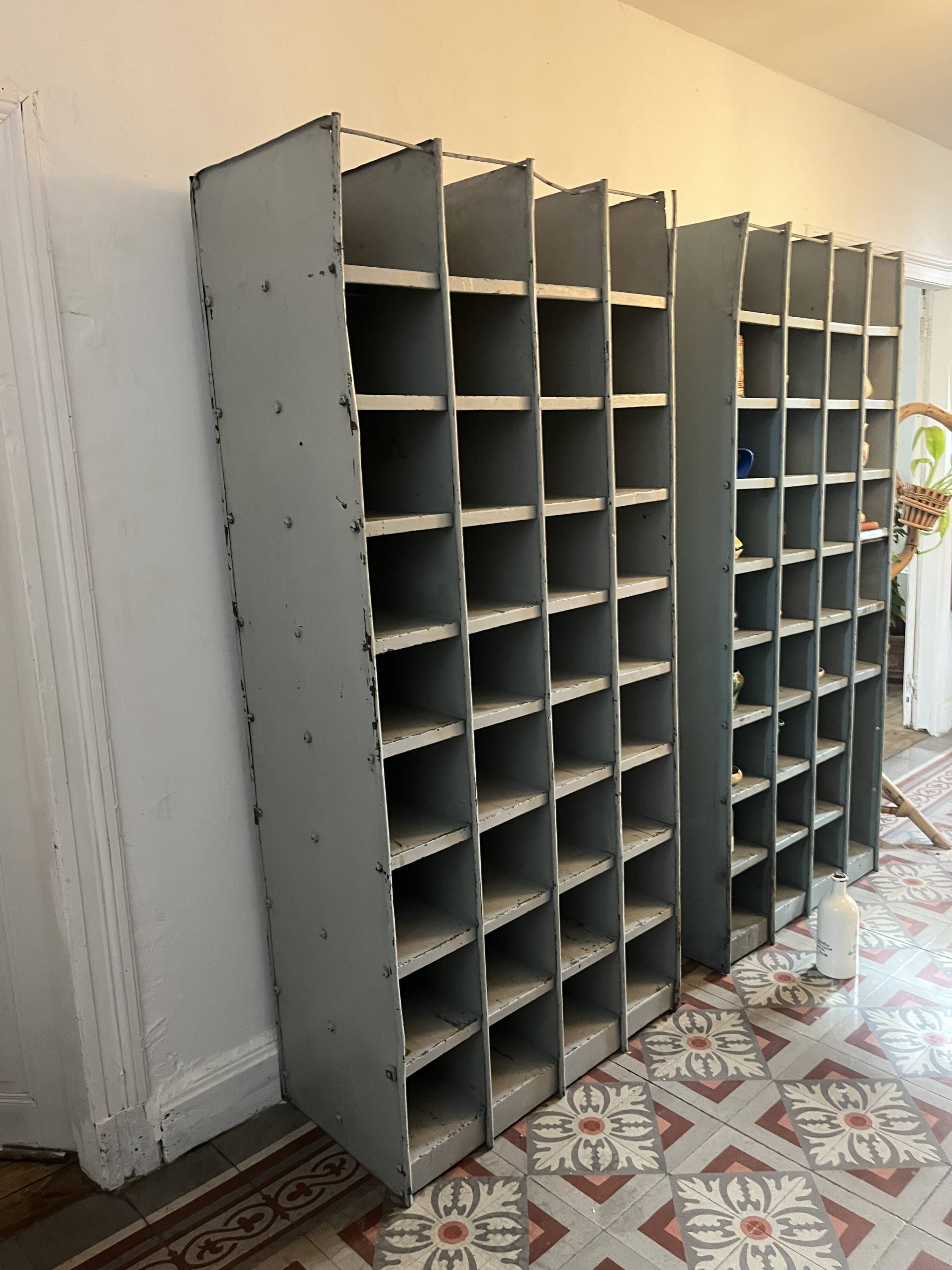 Old postal sorting furniture